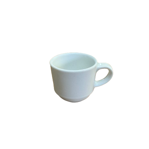 Stackable White Espresso Cup 3.4 oz