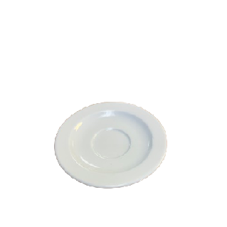 White Espresso Cup Saucer 5"