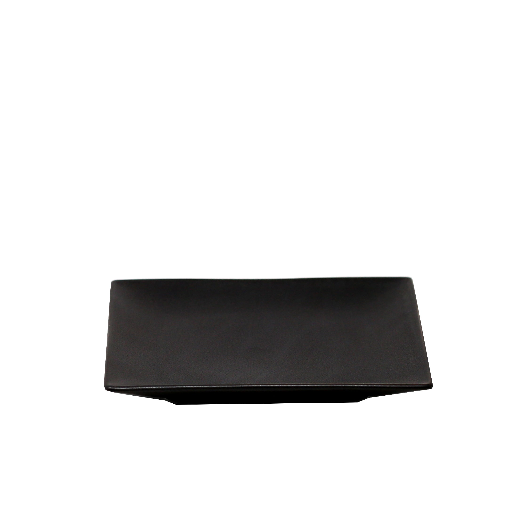 Azia Black Square Plate 6.4"