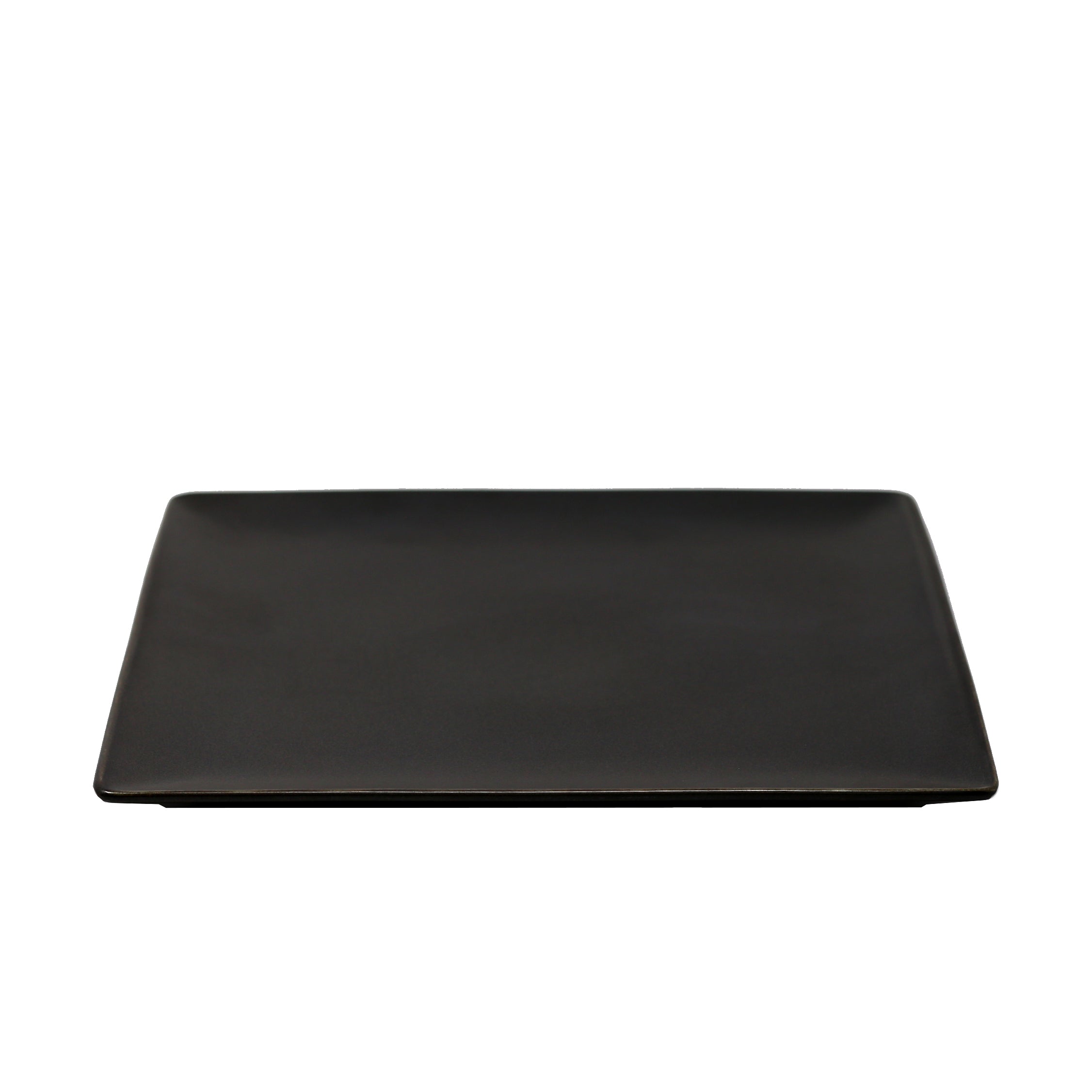 Azia Black Square Plate 10.4"