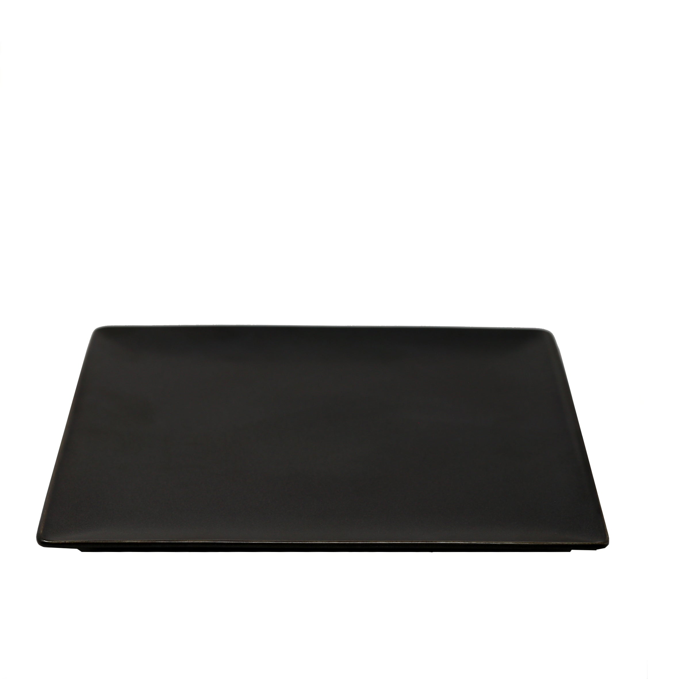 Azia Black Square Plate 12"