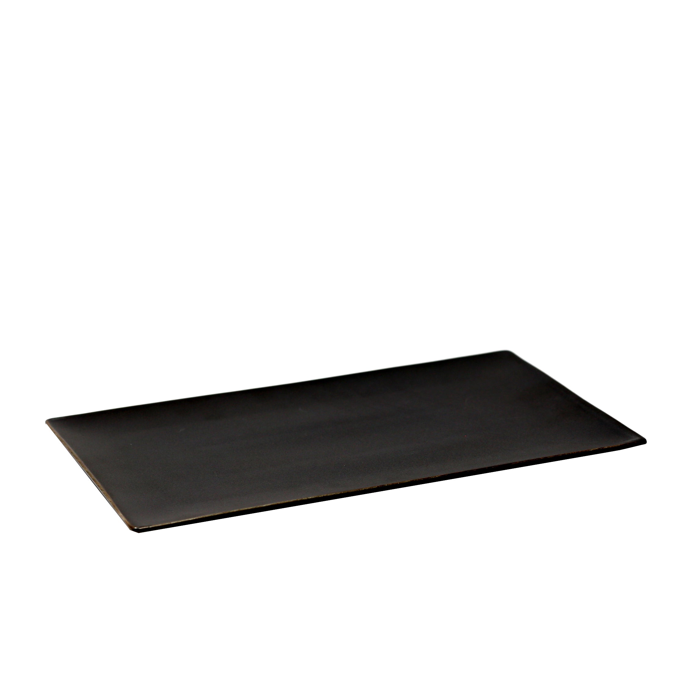 Azia Black Rectangular Plate 13.75" X 8"