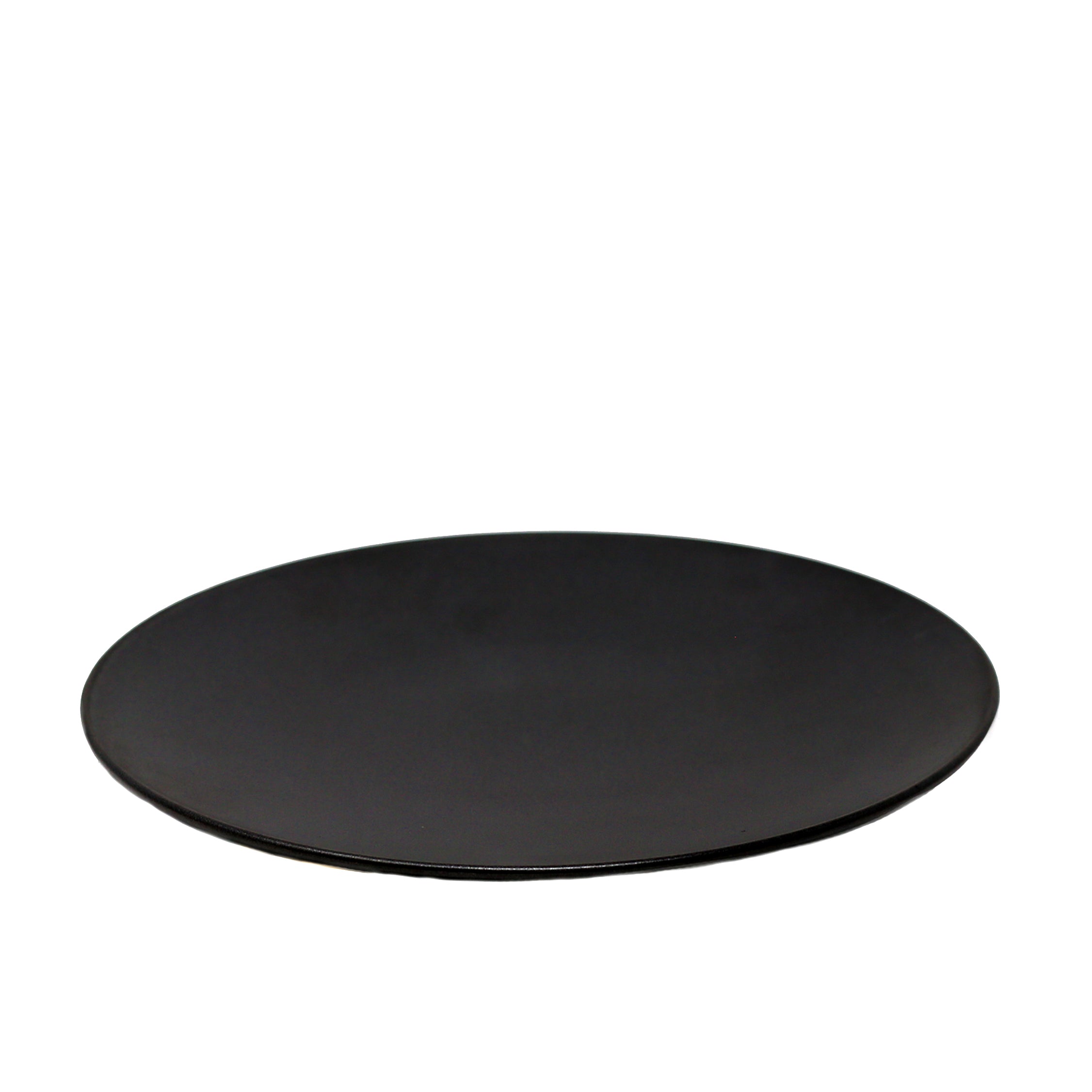 Coupe Shape Black Plate 12.8"