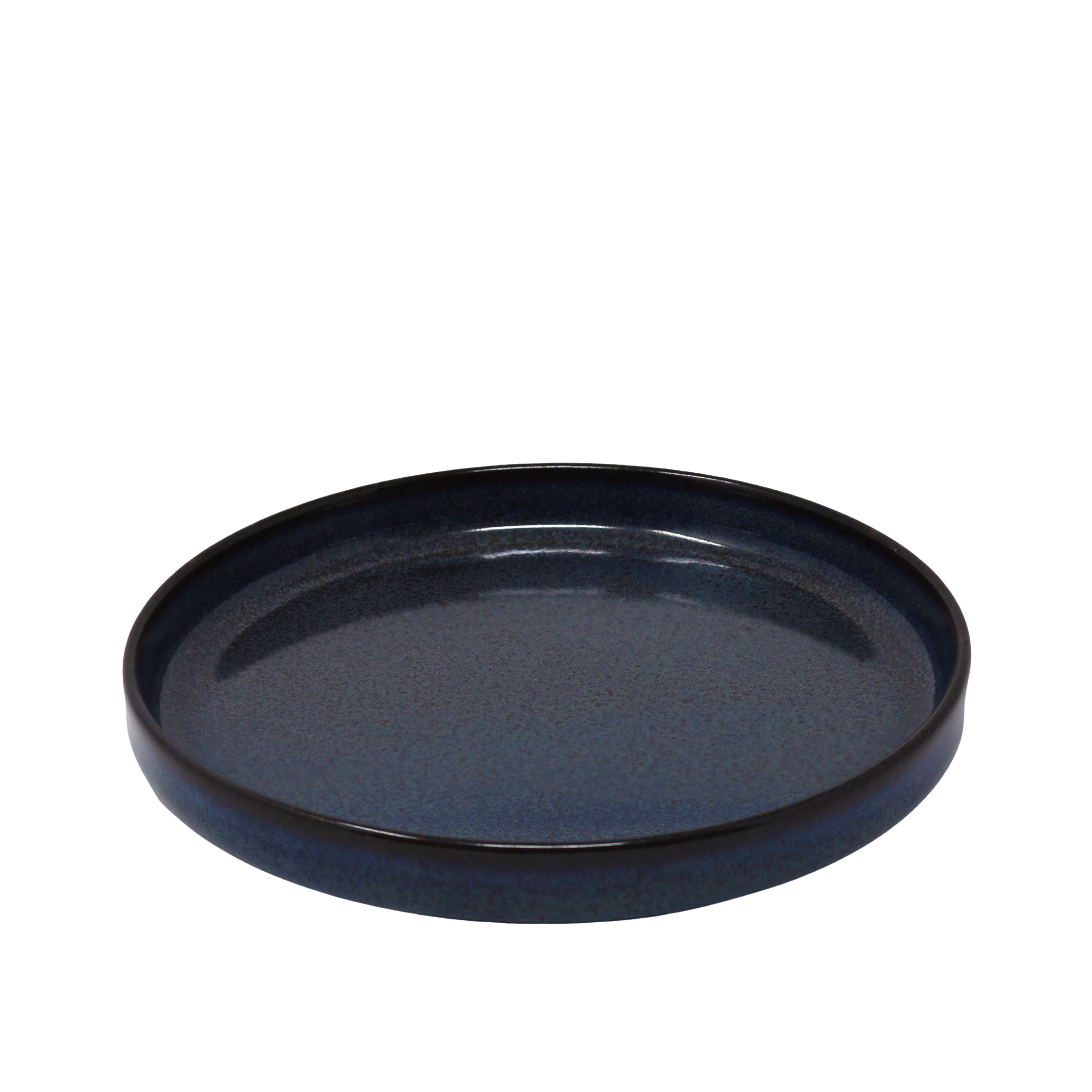 Ellipse Shape Midnight Blue Plate 6.7"
