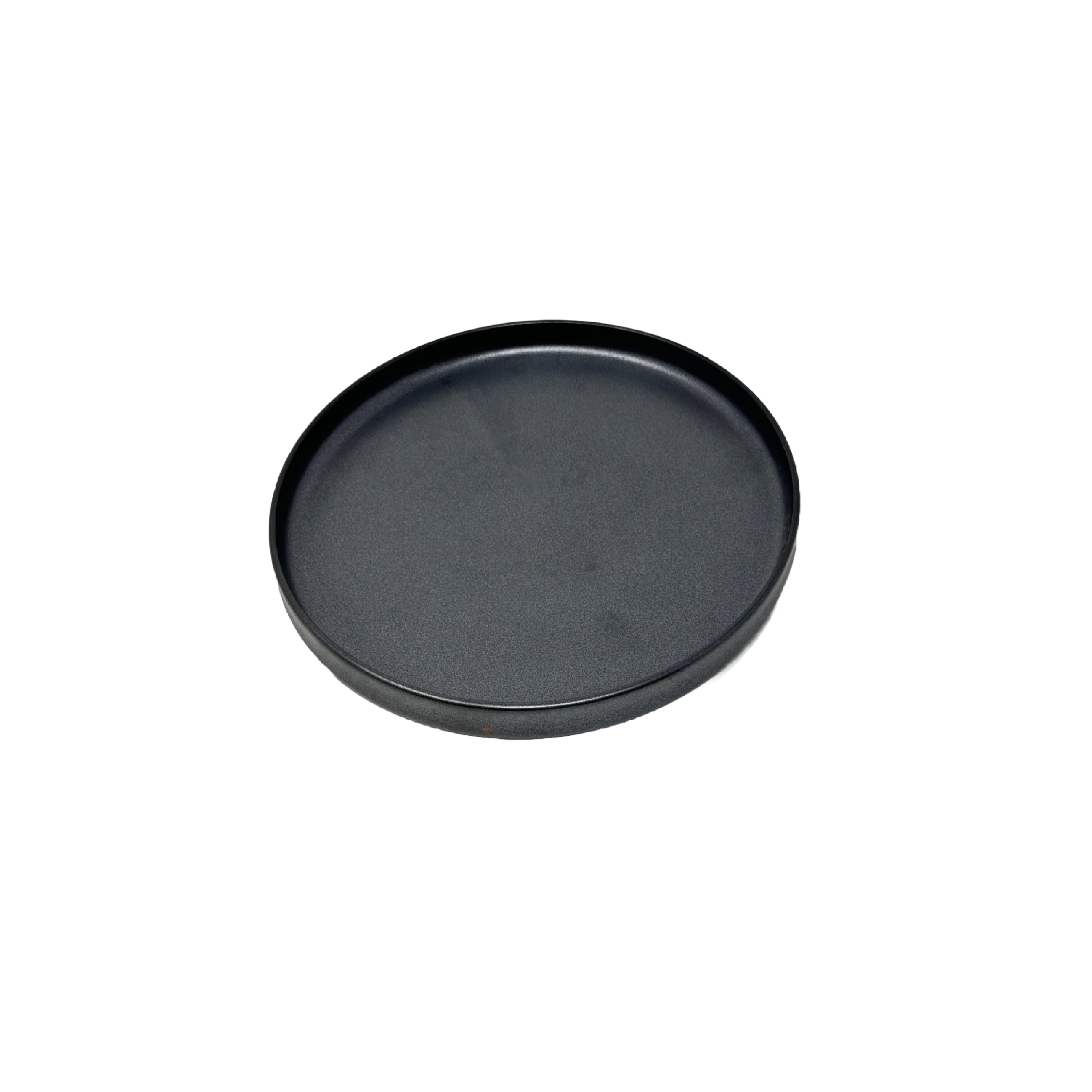 Ellipse Shape Black Plate 6.7"