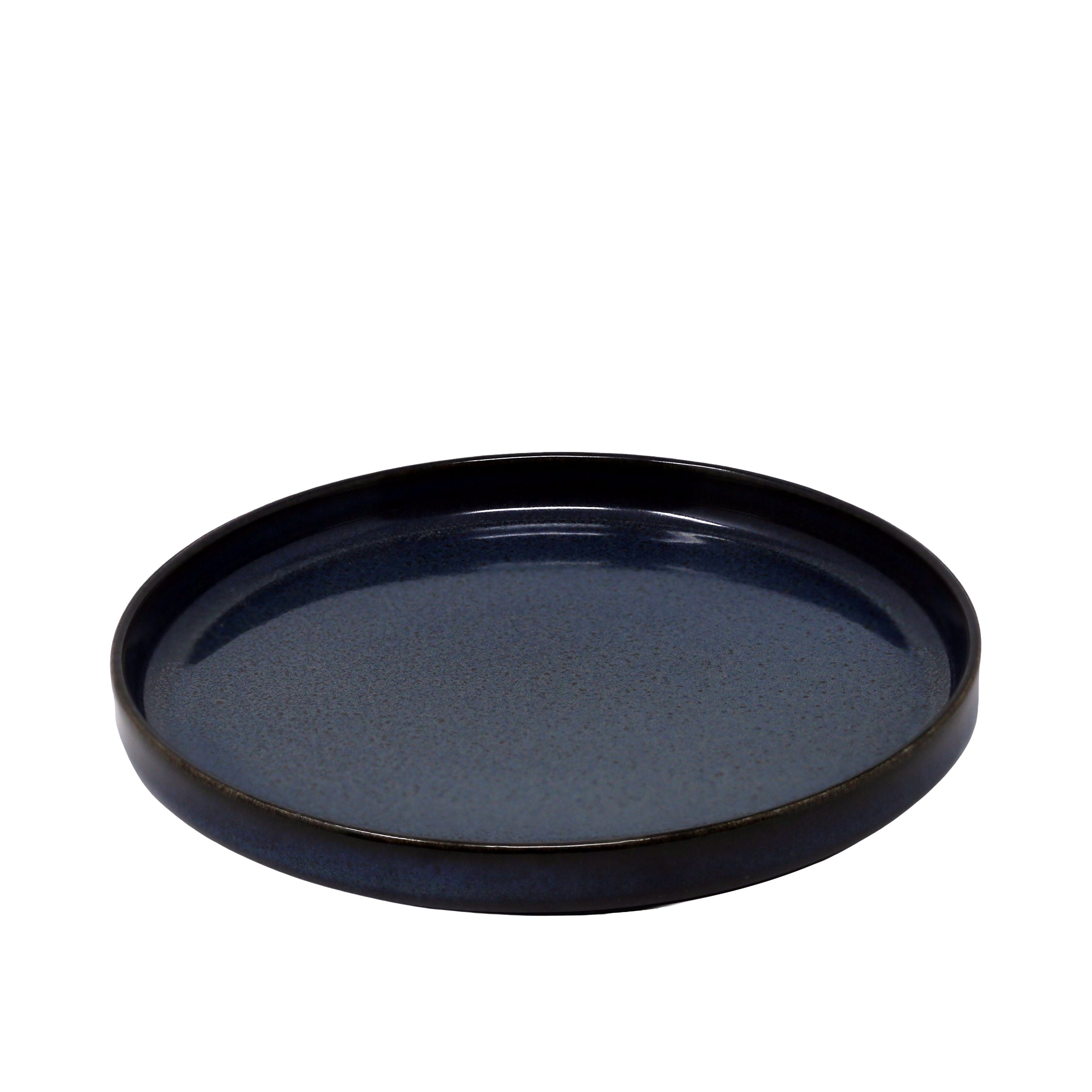 Ellipse Shape Midnight Blue Plate 7.9"