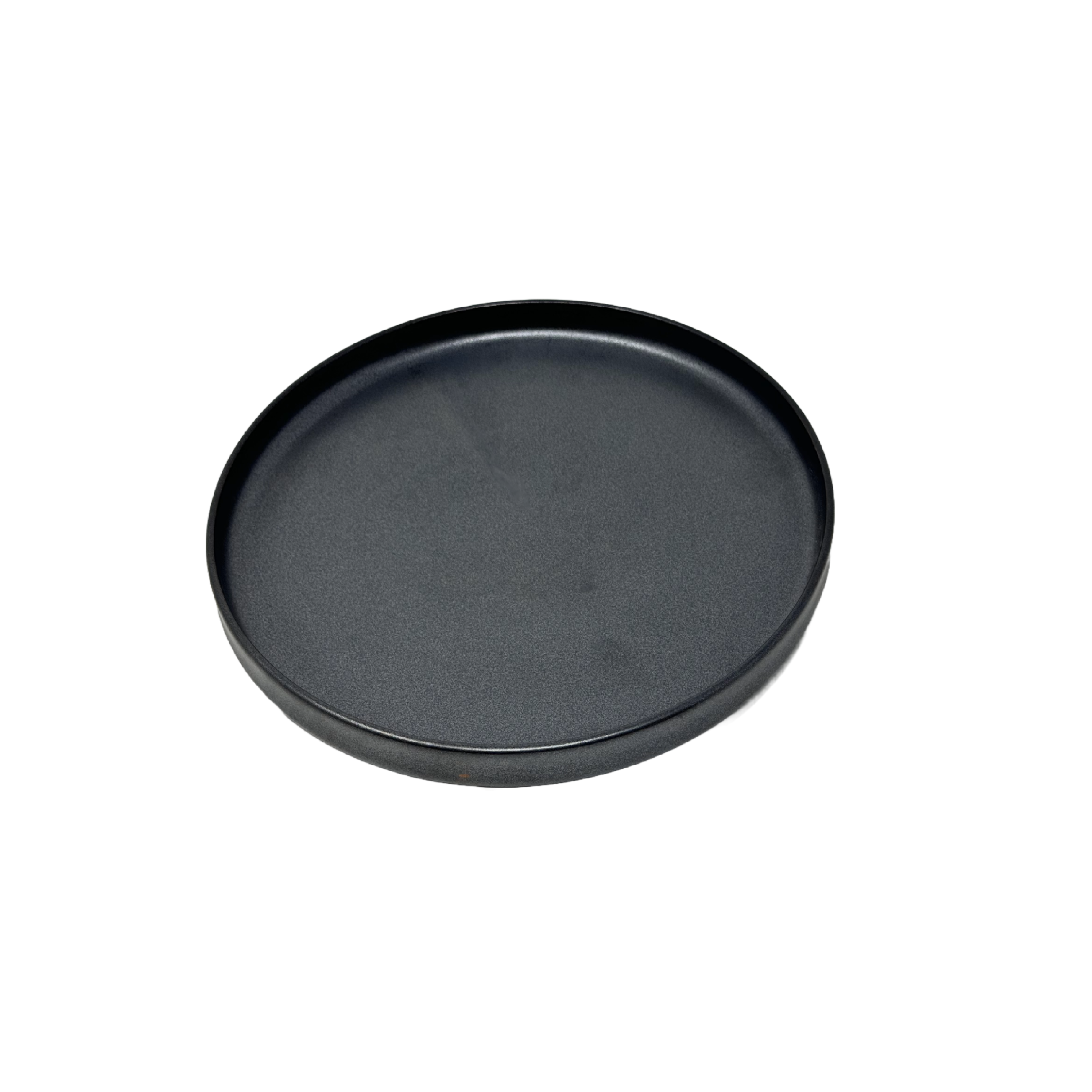 Ellipse Shape Black Plate 7.9"