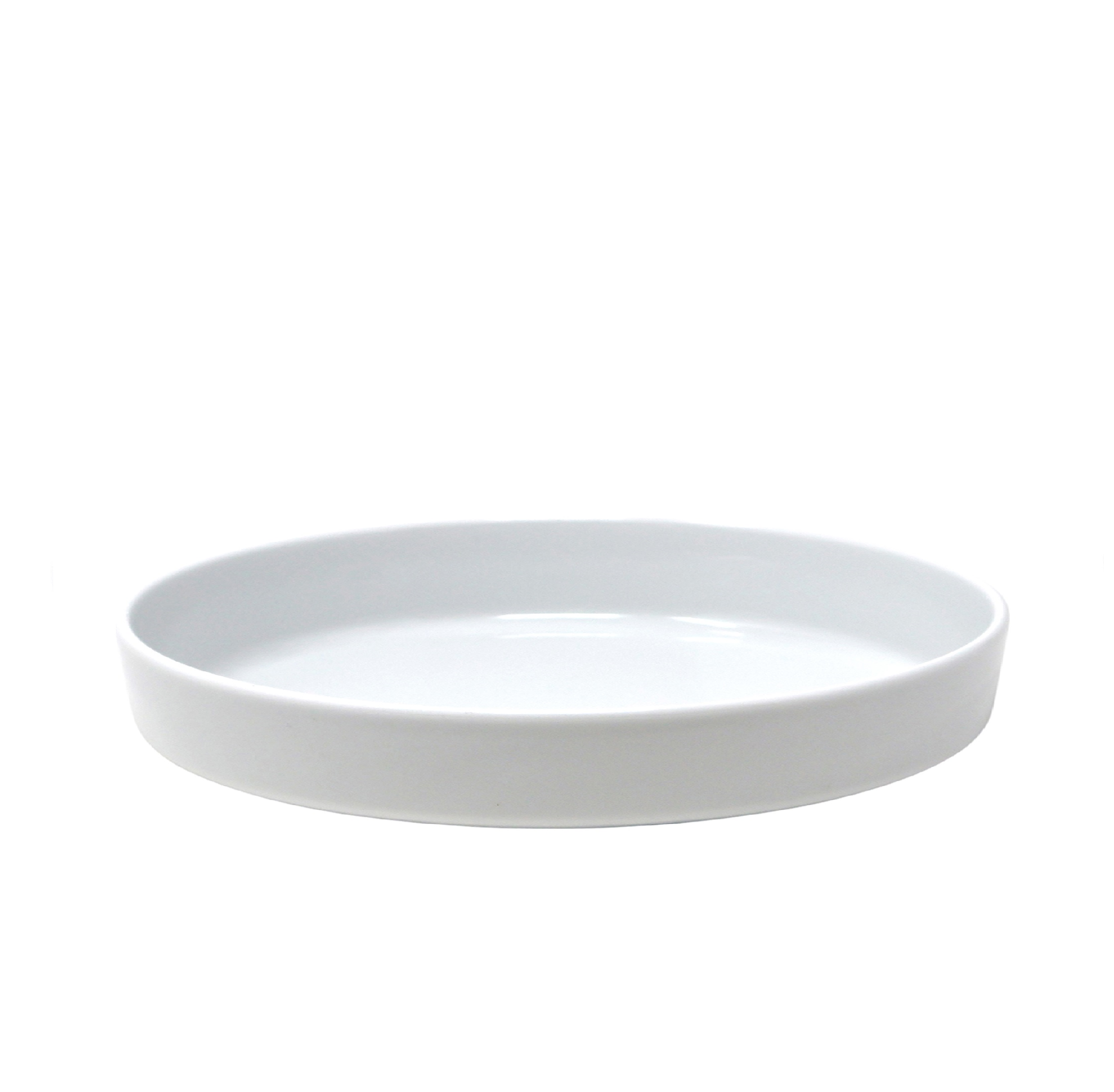 White ellipse soup plate 9.5" x 1.6"