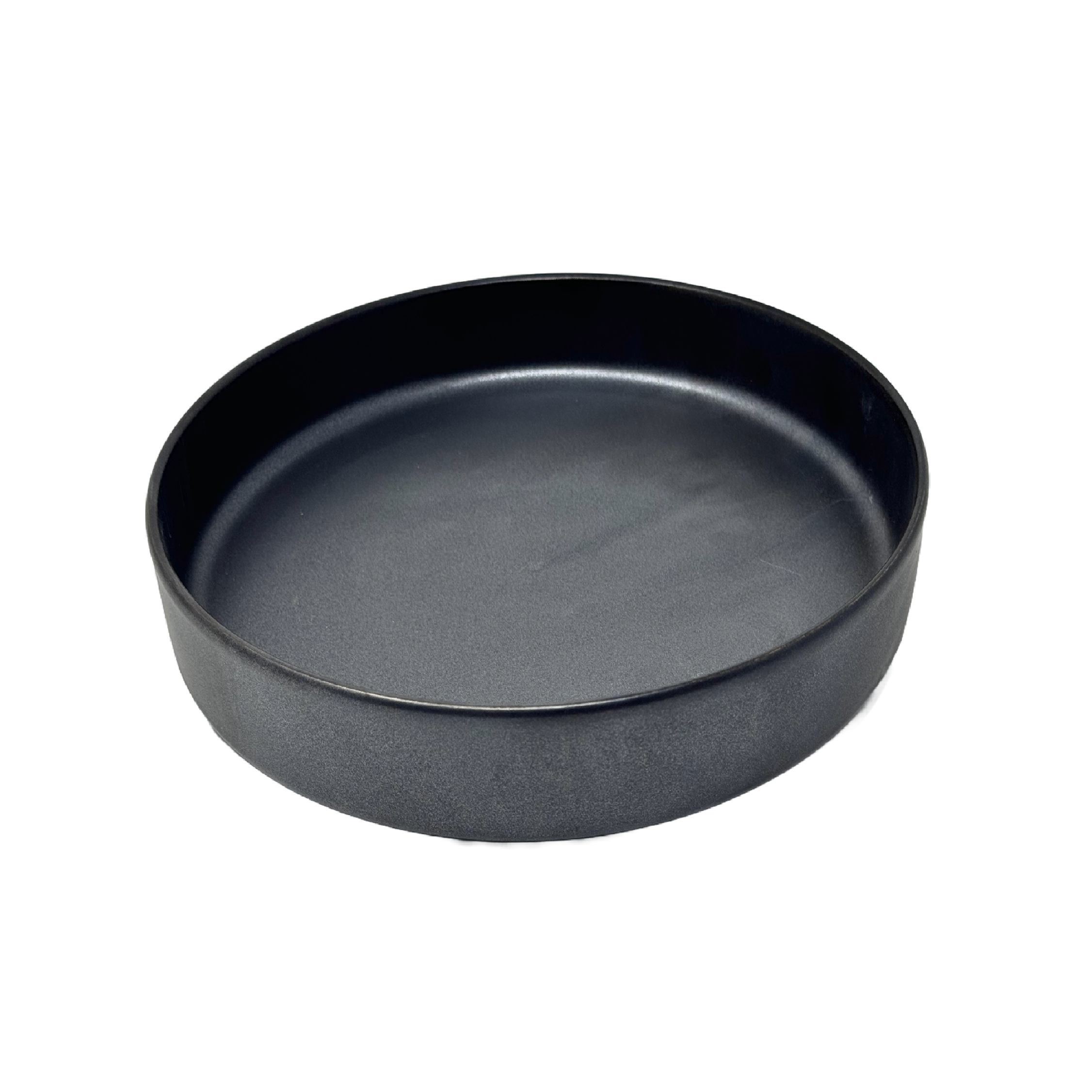 Ellipse Soup Black Plate 9.5" x 1.6"