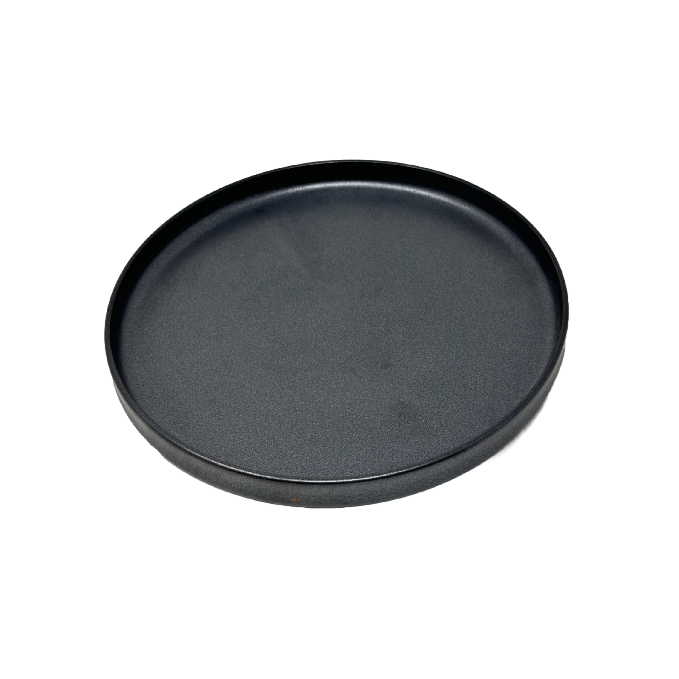 Ellipse Shape Black Plate 9.8"