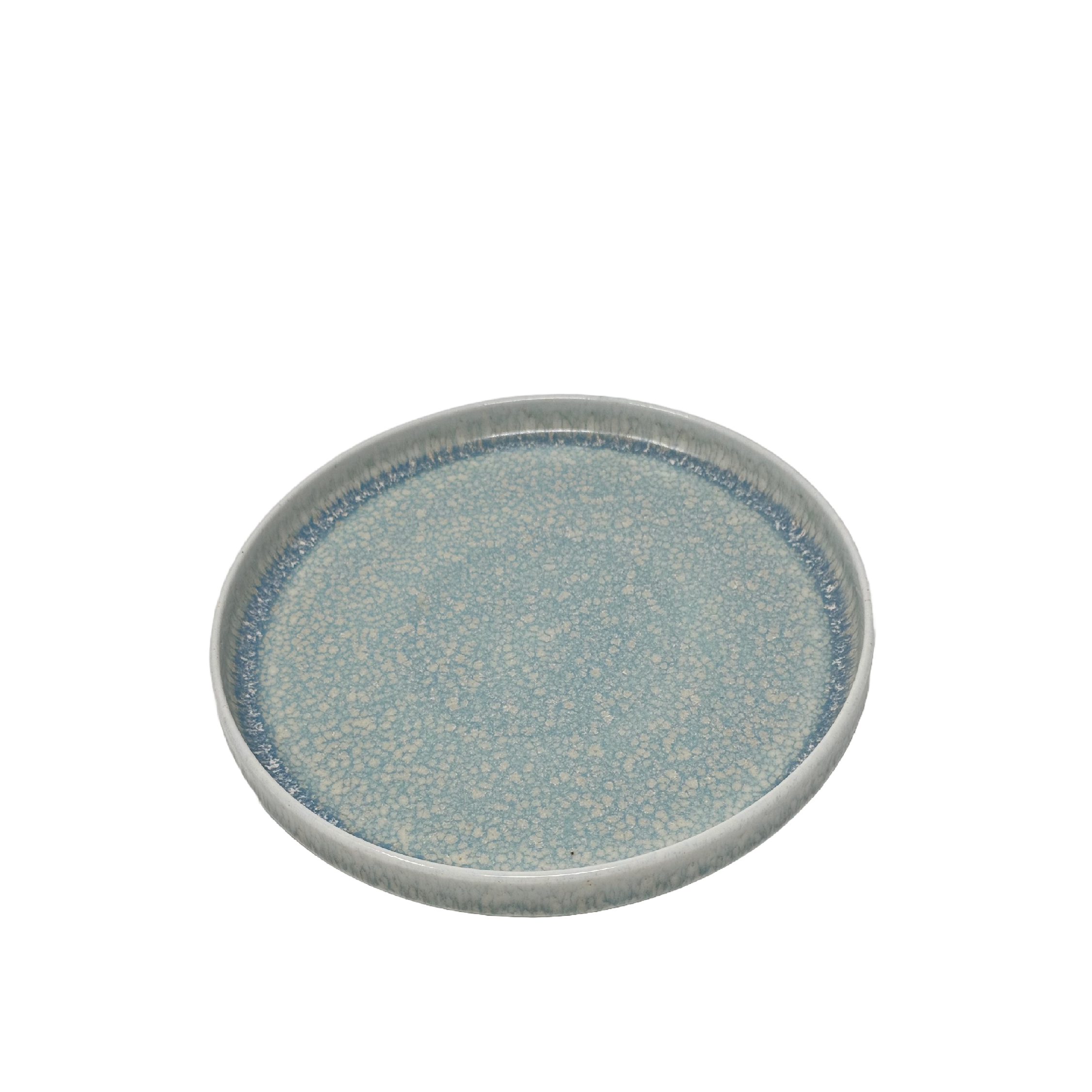 Turquoise Ellipse Plate 9.8"