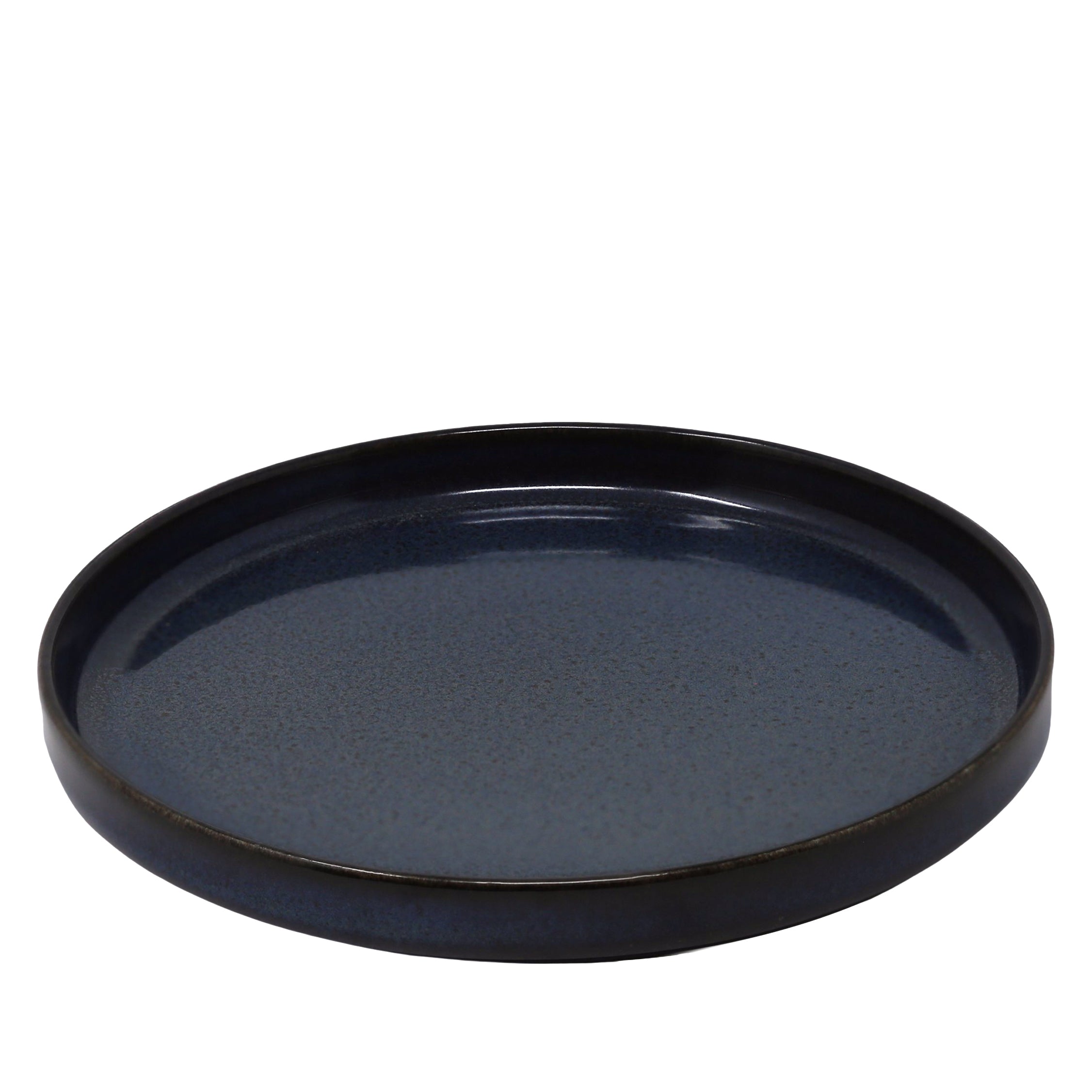 Ellipse Shape Midnight Blue Plate 10.8"