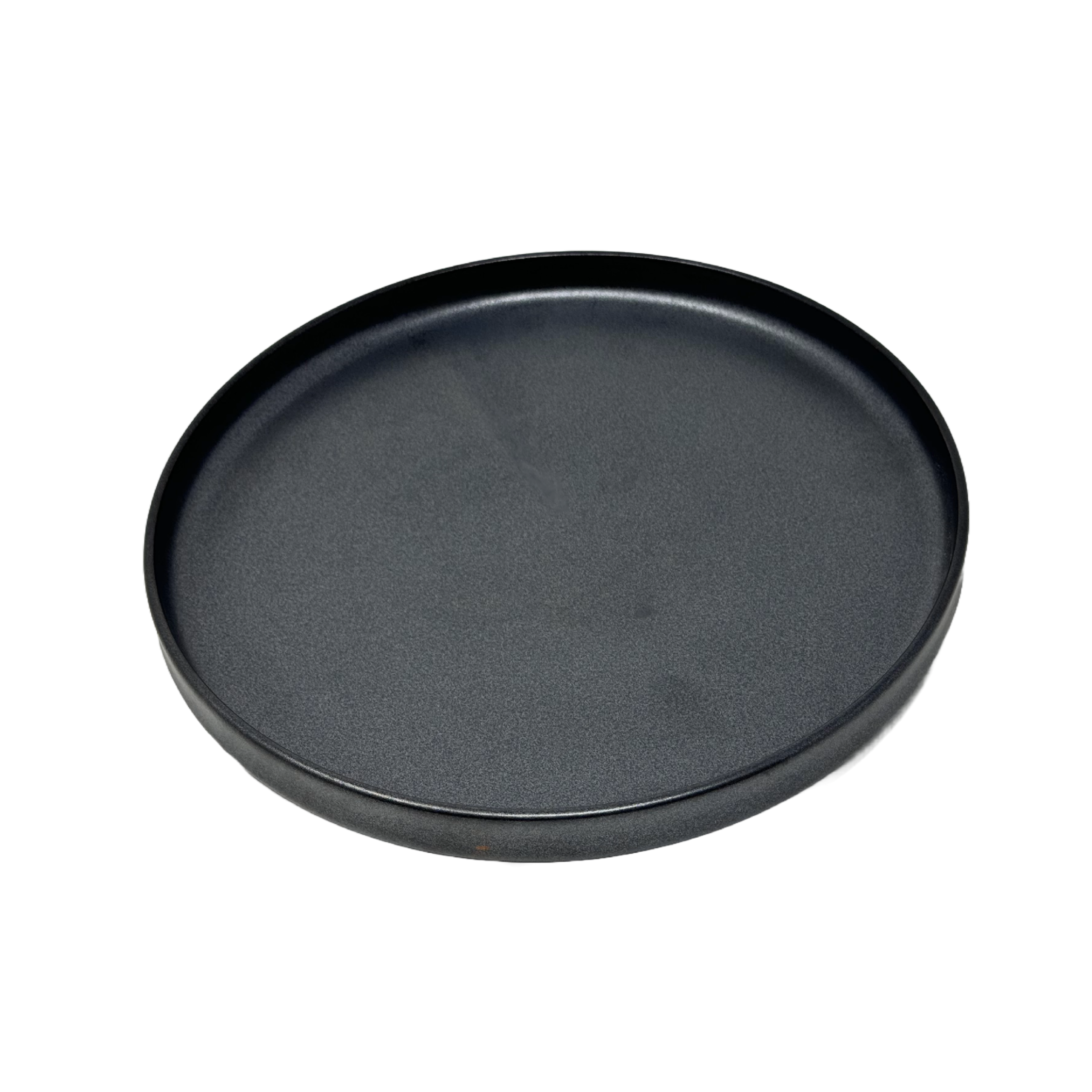 Ellipse Shape Black Plate 10.8"