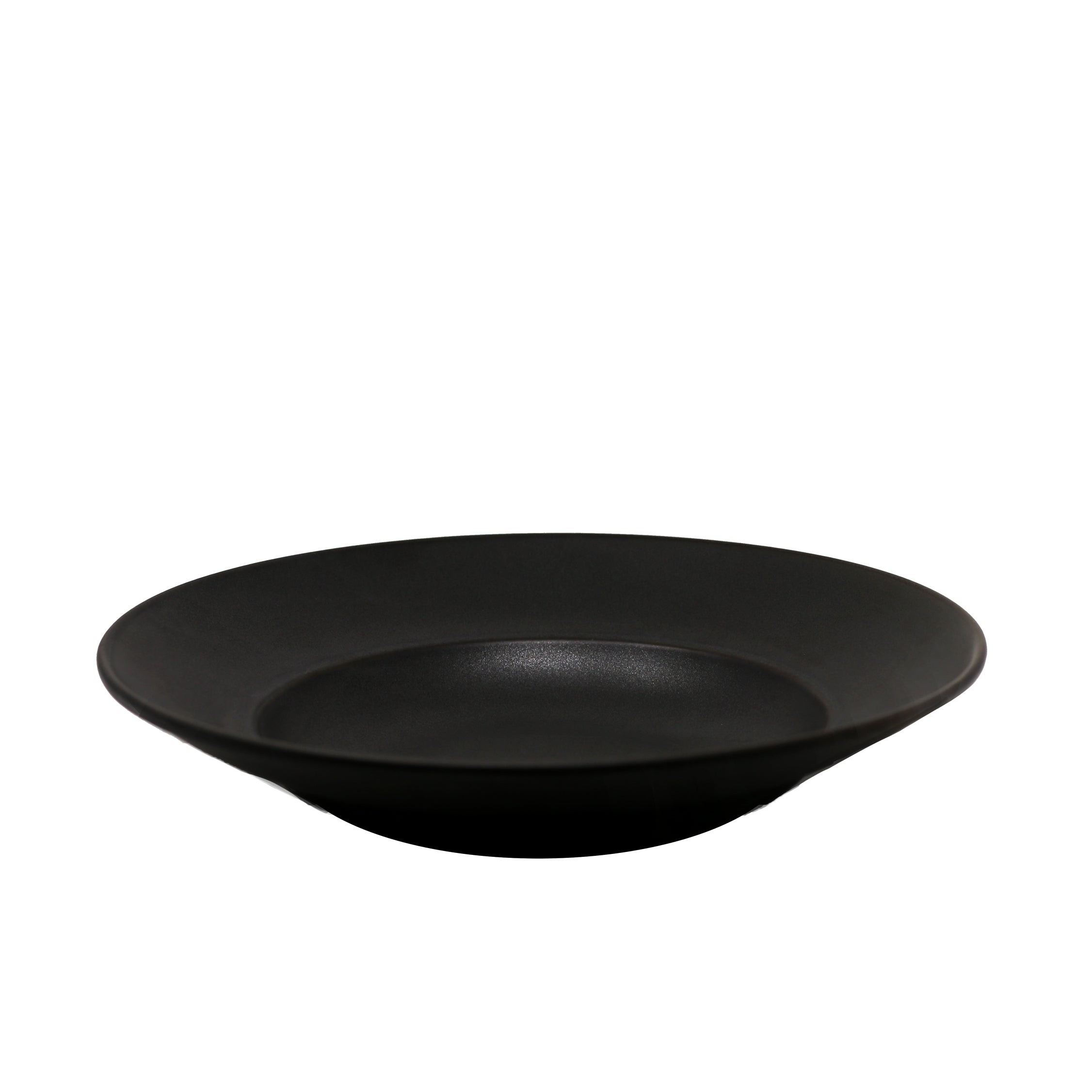 Deep Black Pasta Plate 12"