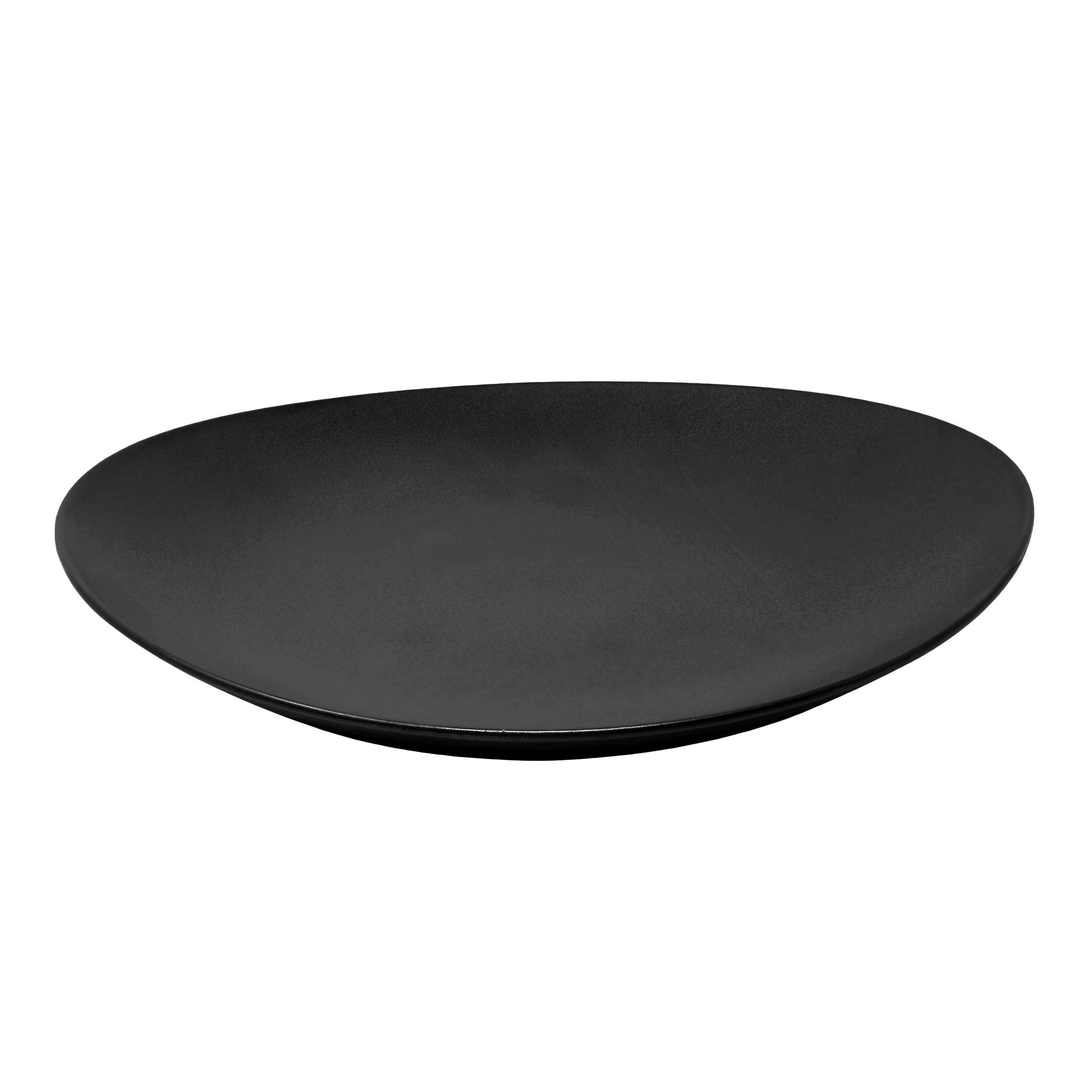 Steak Plate Black 12"