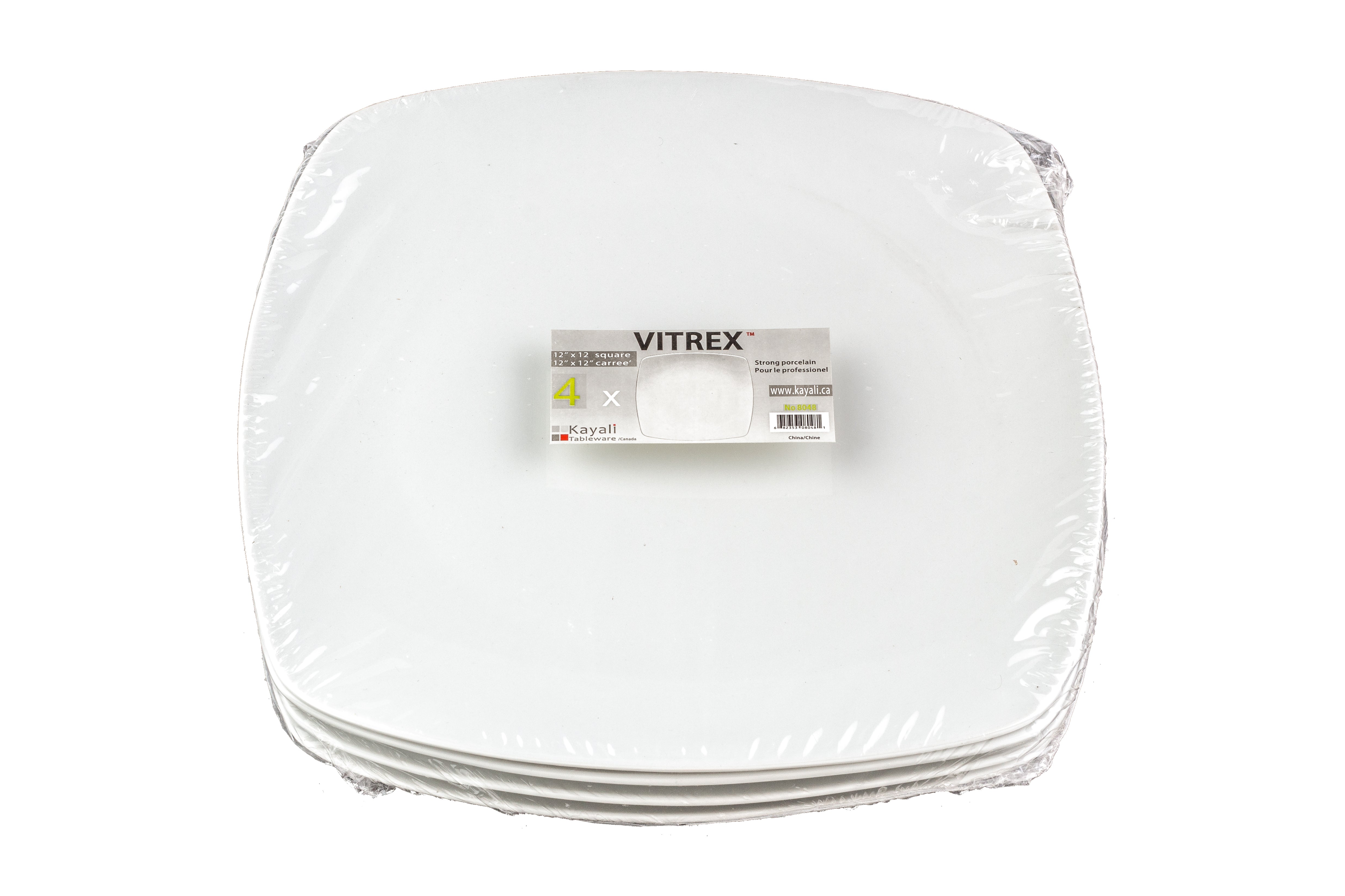 Vitrex 4 Pk 12'' Square Plate