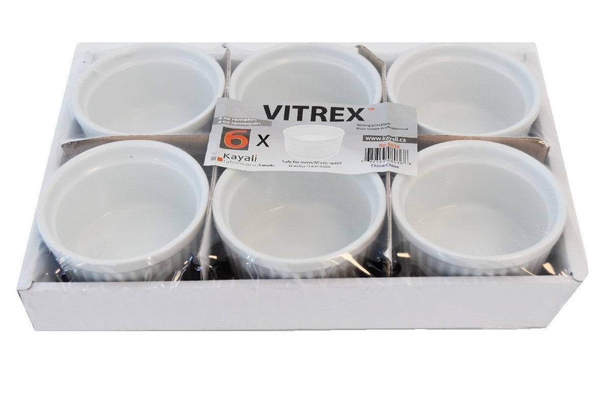 Vitrex 6Pk Ramekins ( 118 Ml/ 4 OZ )