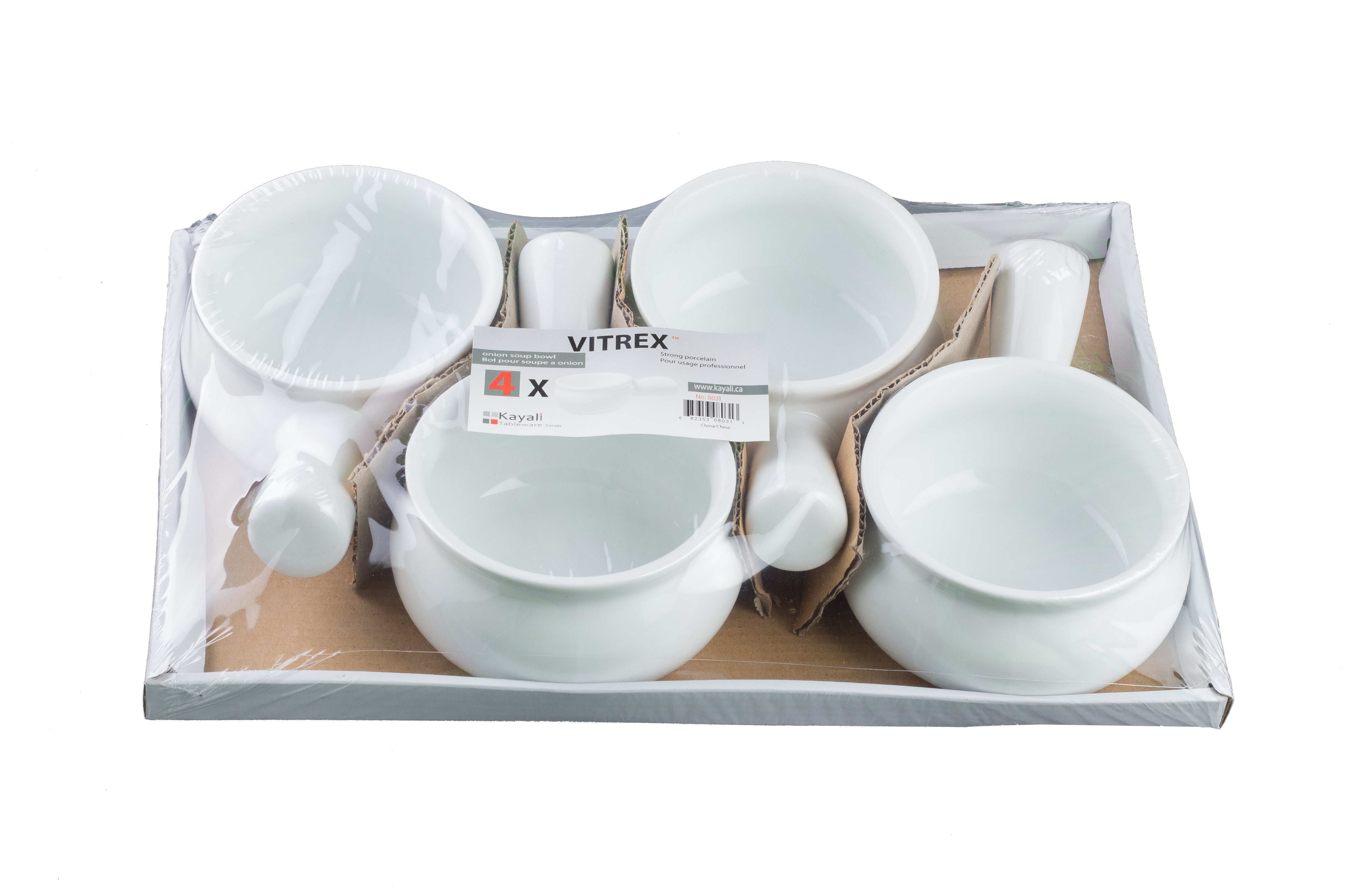 Vitrex 4 Pk Onion Soup Bowl ( 450 Ml )
