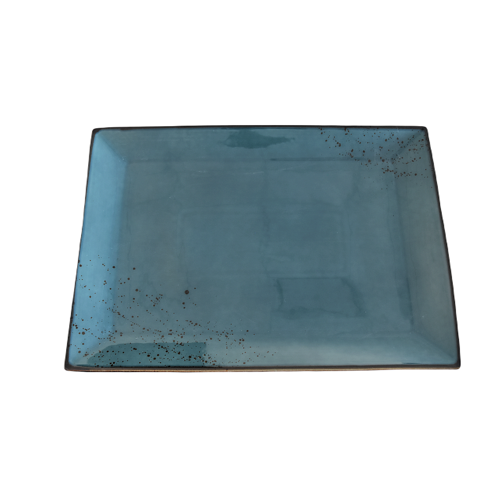 Terra 14"X10" Rectangular Plate Dap-New Blue