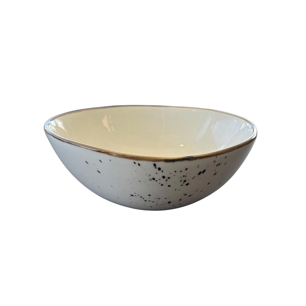 Terra 6.25" Oval Bowl Dap-Charcoal