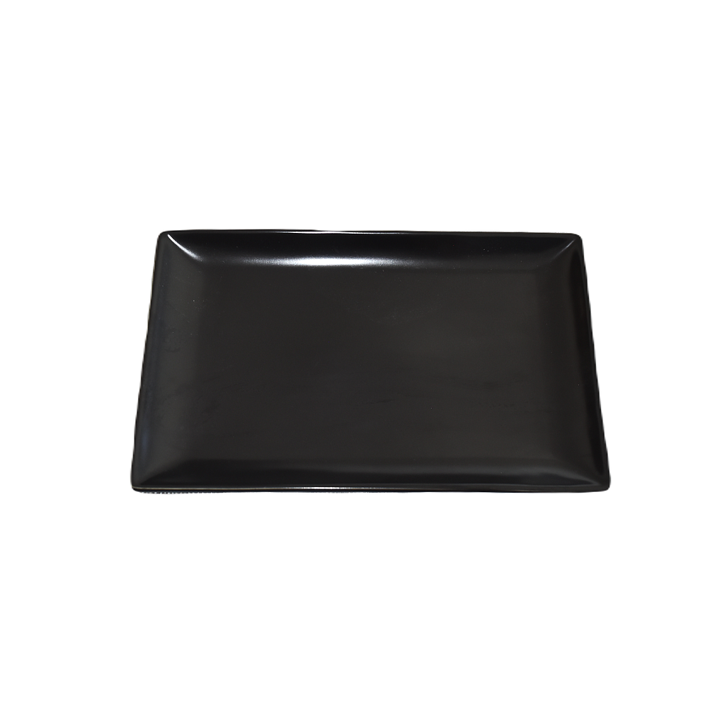 Terra 11"X6.75" Black Rectangular Plate