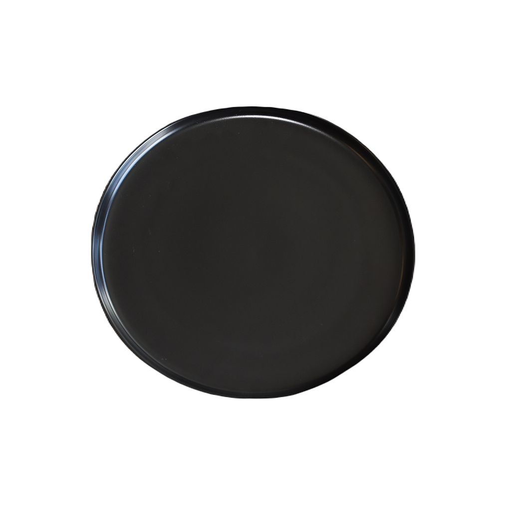 Terra 11" Black Round Plate