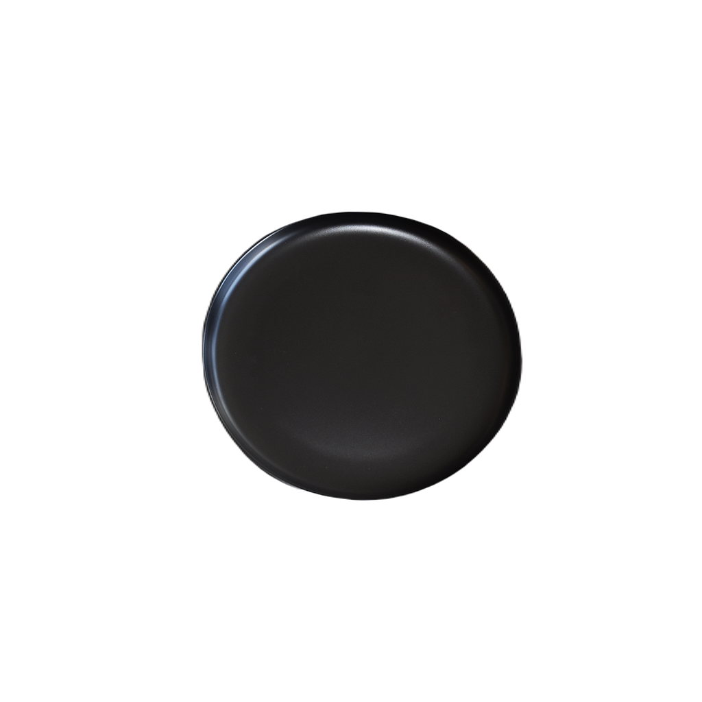 Terra 7.25" Black Round Plate