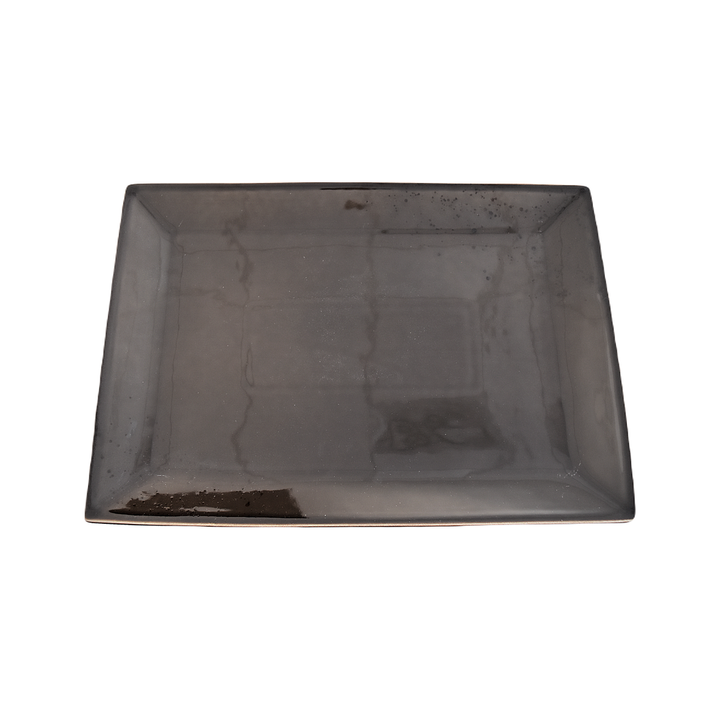 Terra 14"X10" Rectangular Plate Dap-Brown