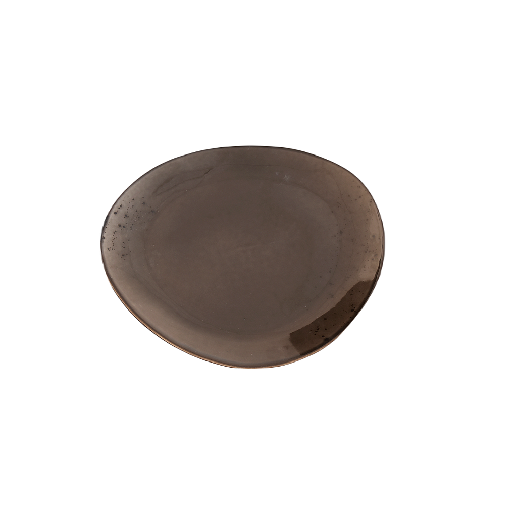 Terra 11.25" Triangular Plate Dap-Brown