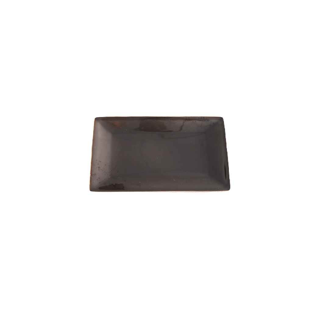 Terra 8.5"X5" Rectangular Plate Dap-Brown