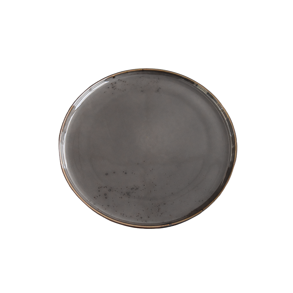 Terra 11" Round Plate Dap-Brown