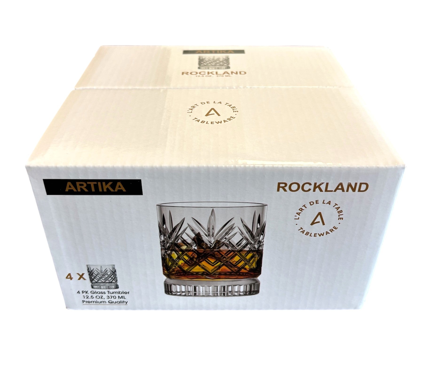 Artika Rockland 4 Pk Tumbler (12.5 Oz /370 Ml)