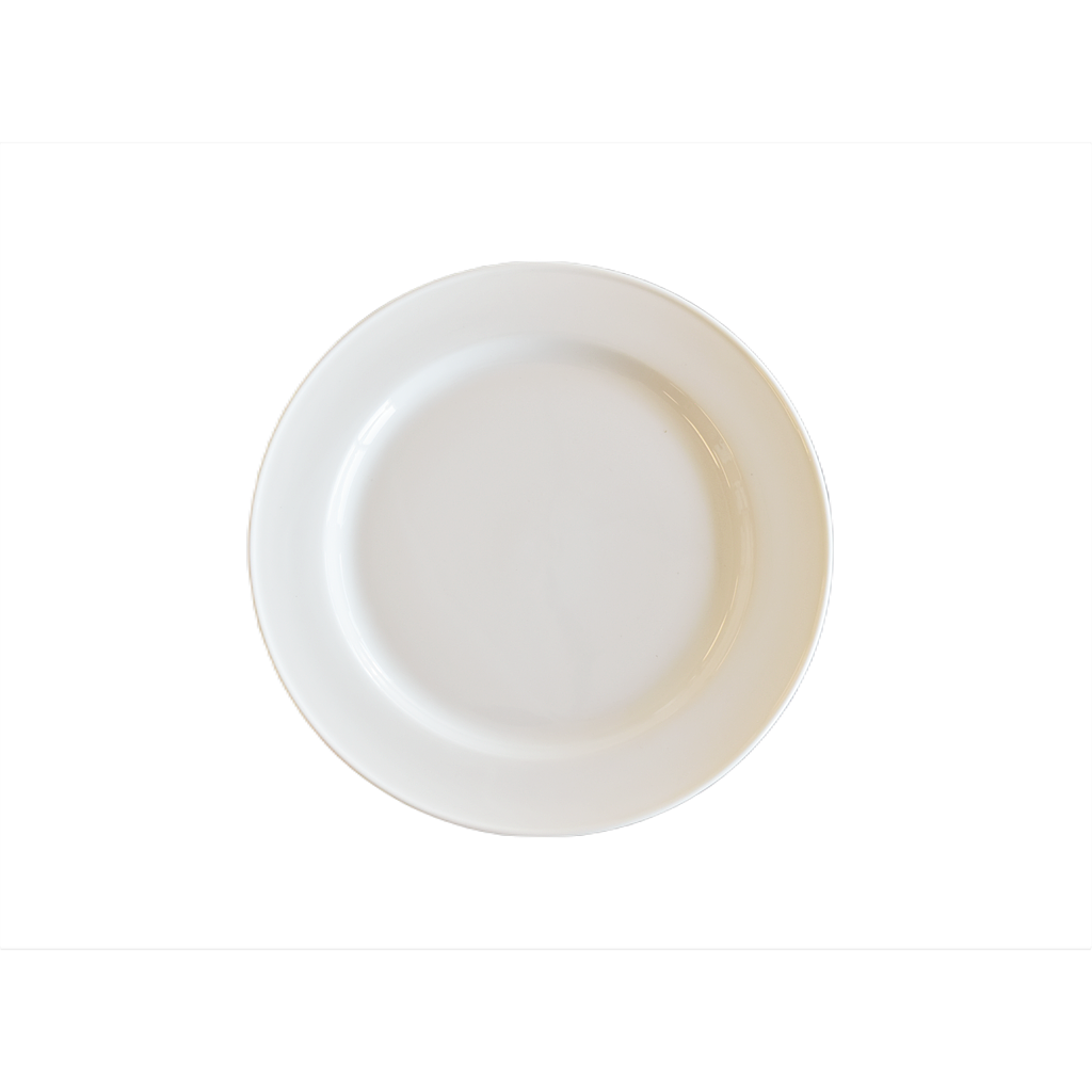 Crown Plate 23 Cm 9'', White