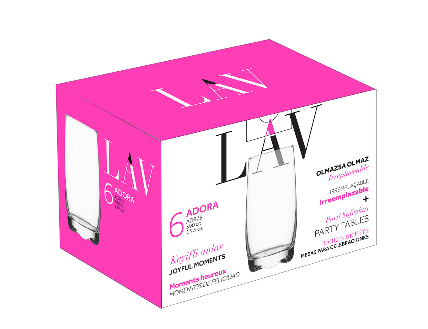 Adora 6Pk 12.5 Oz Tumbler