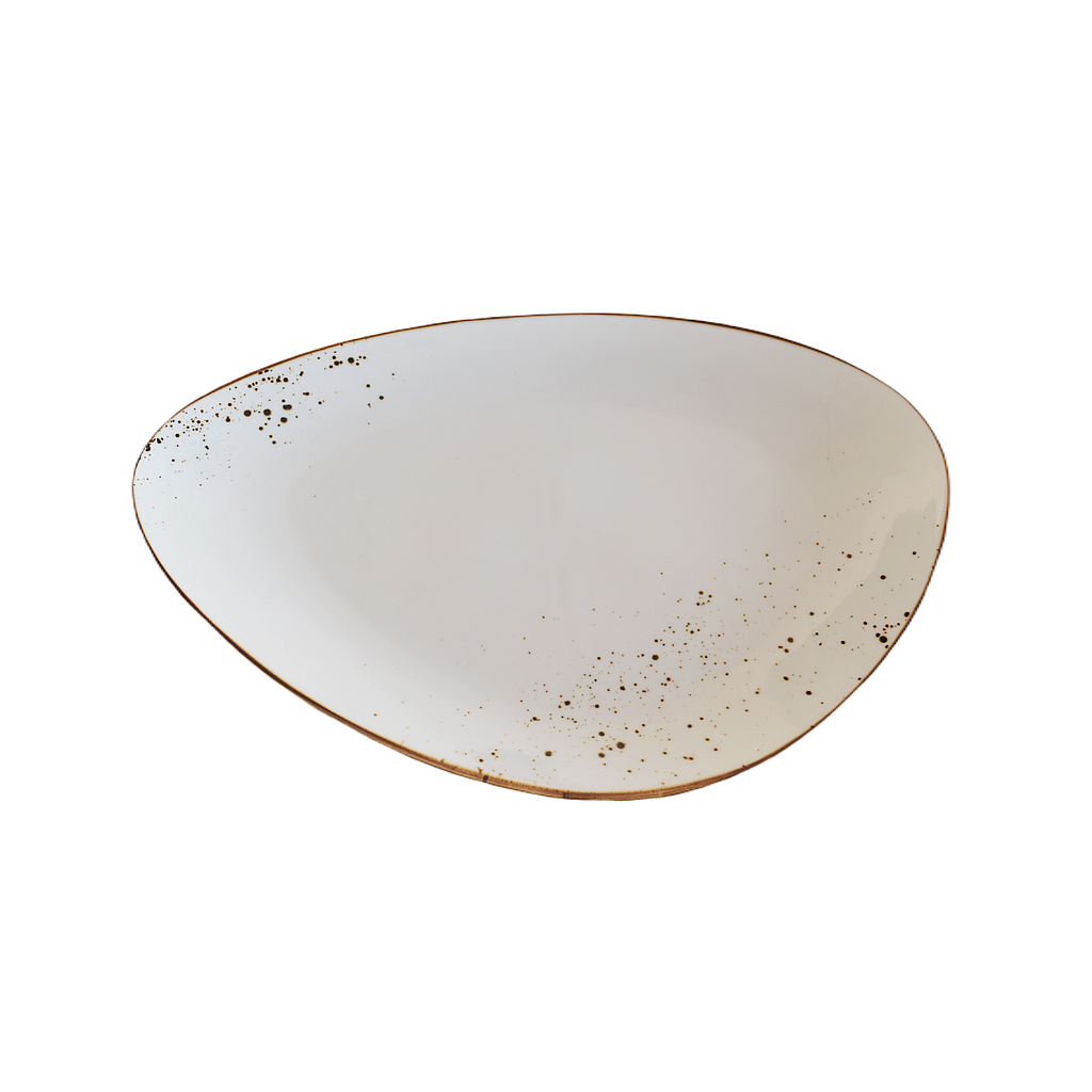 Terra 14.5" Triangular Plate Dap-White