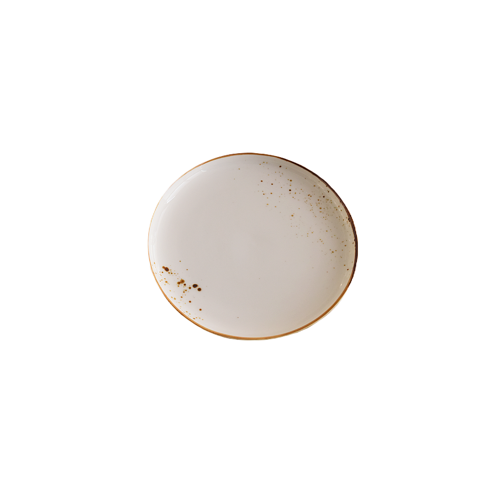 Terra 7.25" Round Plate Dap-White