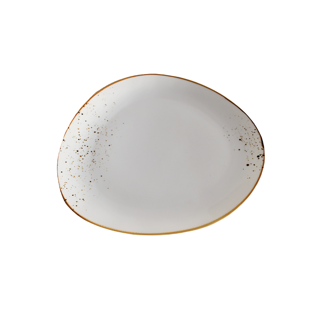 Terra 11.25" Triangular Plate Dap-White
