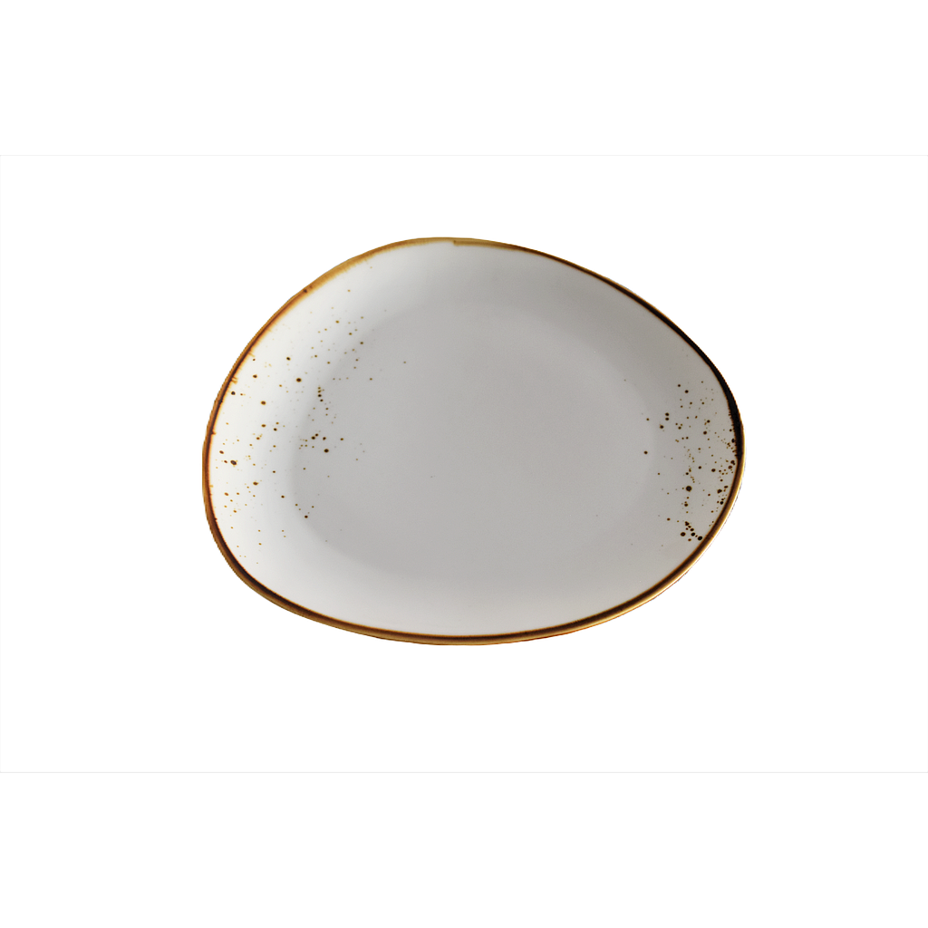 Terra 10.25" Triangular Plate Dap-White