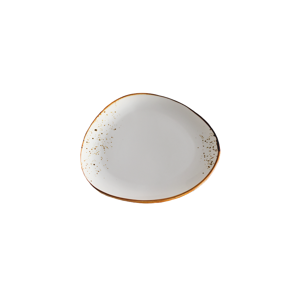 Terra 8.5" Triangular Plate Dap-White