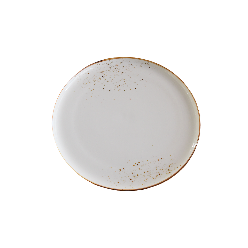 Terra 11" Round Plate Dap-White
