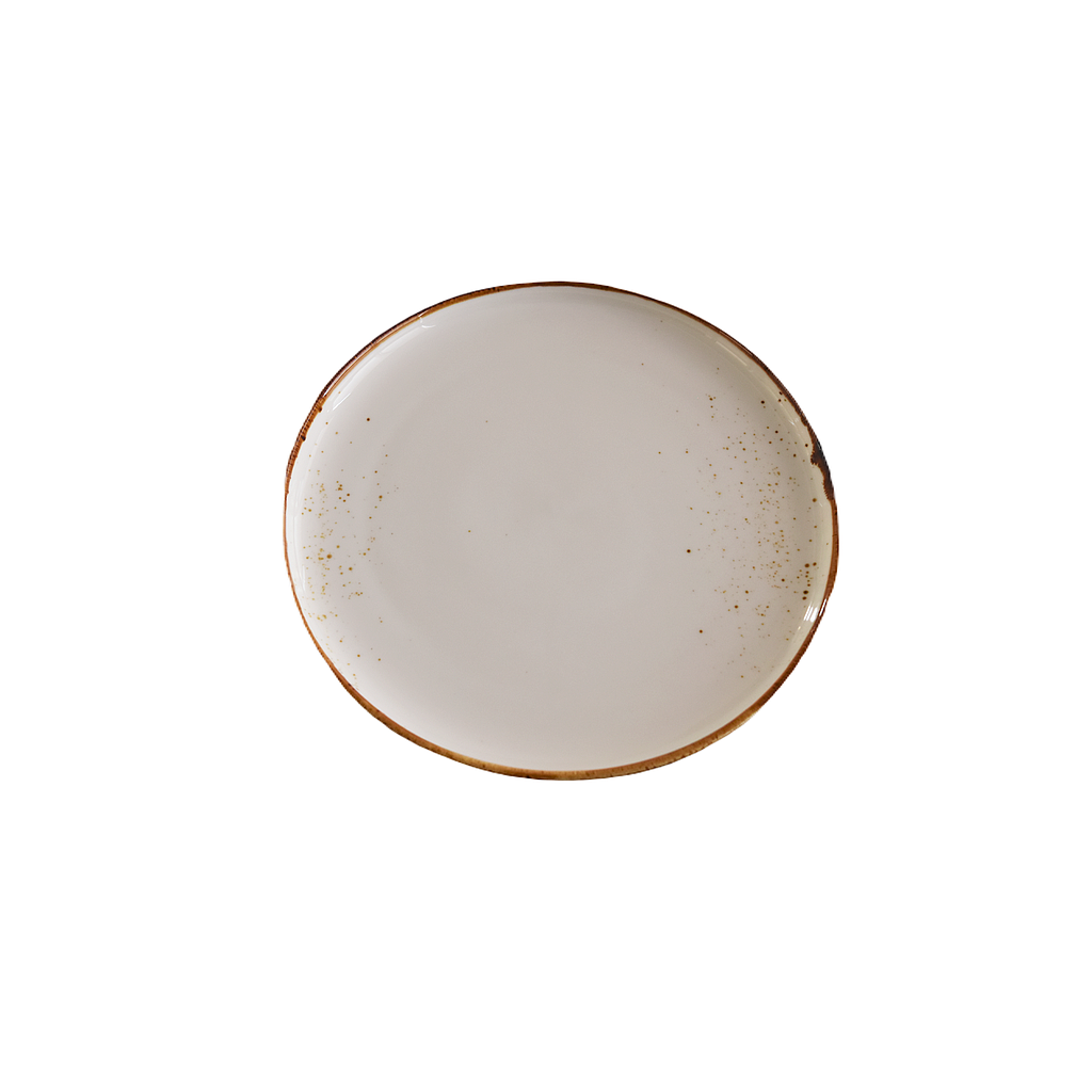 Terra 9.5" Round Plate Dap-White
